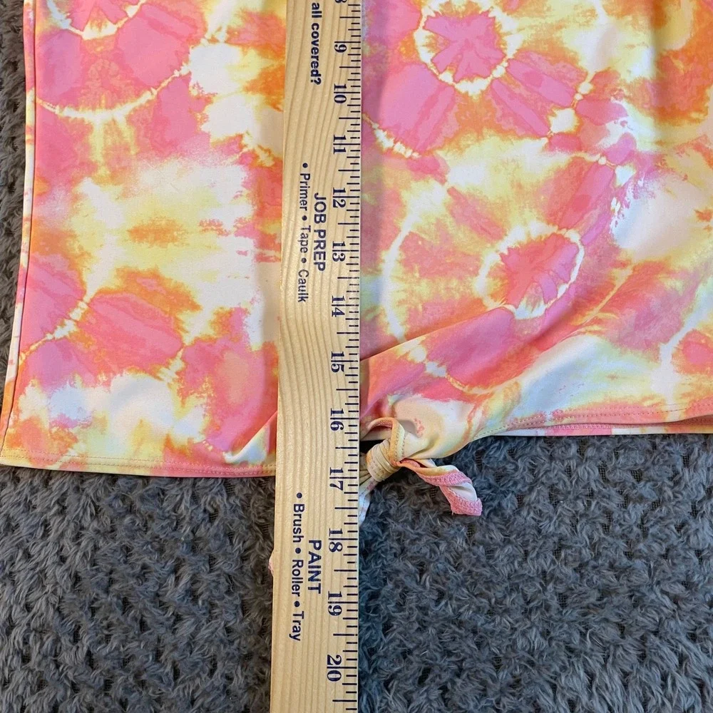 Old Navy Girls Tie Dye Rash Guard Size Large Tie Front Beach Pool Swim‎ Vacation